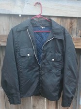 VTG 80's/90's Blauer Police Bomber Jacket Made In USA Made Size XL Navy Blue