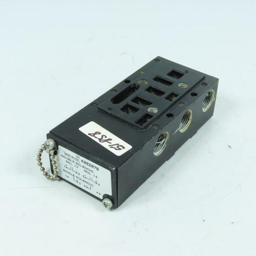 Ross Controls K022078 Pneumatic Solenoid Valve Base Manifold Sub-Base