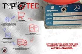 Turbolader A6460901880  Mercedes Benz Sprinter 646090000000 6460901880 646090000