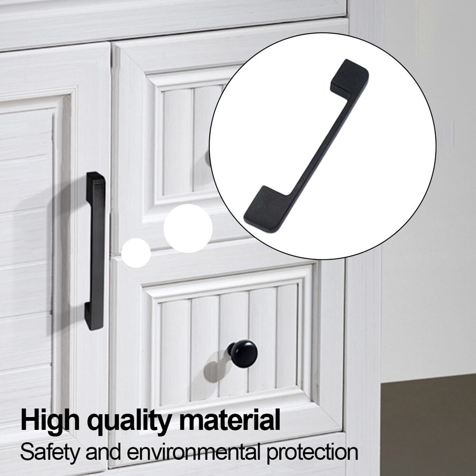 Modern Cupboard Handle Smooth Handle for Home Decoration (Black