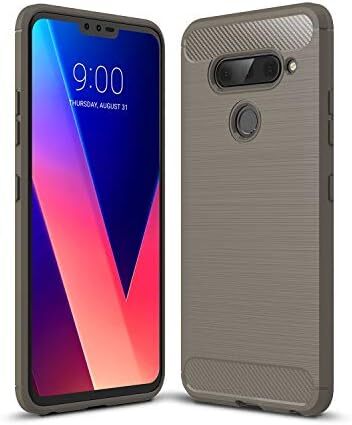 Carbon Fiber Texture Case Designed for LG V40 Case Anti-Scratch Shock Absorption