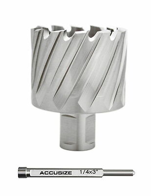 HSS Annular Cutter 1-1/2'' x1'' Cutting Depth with 1 Pc Pilot Pin, #2080-2029PIN