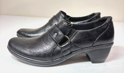 Easy Street Ankle Boots Booties Womens 9M Mika Black Comfort Cushioned Buckle