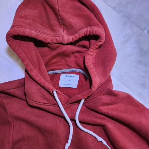 Red Pull Over Hoodie Medium Old Navy - Picture 2 of 7