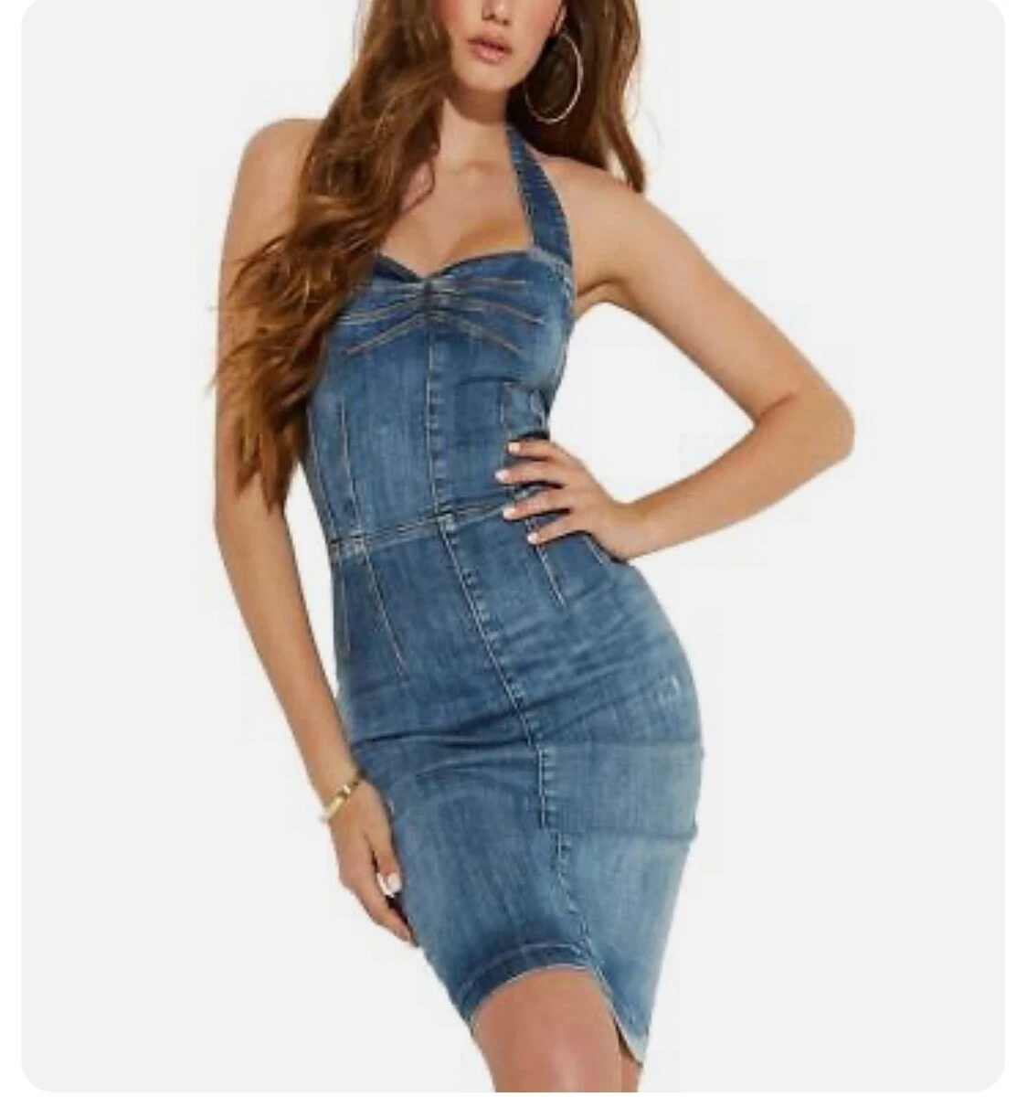 guess denim dress