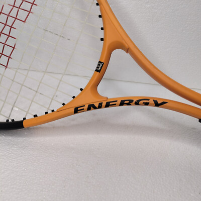 Wilson Titanium Energy Soft Shock Tennis Racquet Racket Orange 26