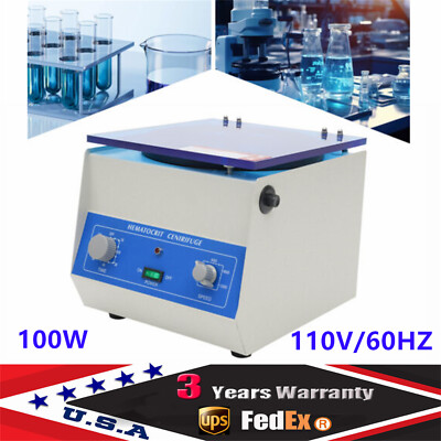 Lab Centrifuge Hematocrit Microhematocrit High-Speed Centrifuge Heavy Duty 100W