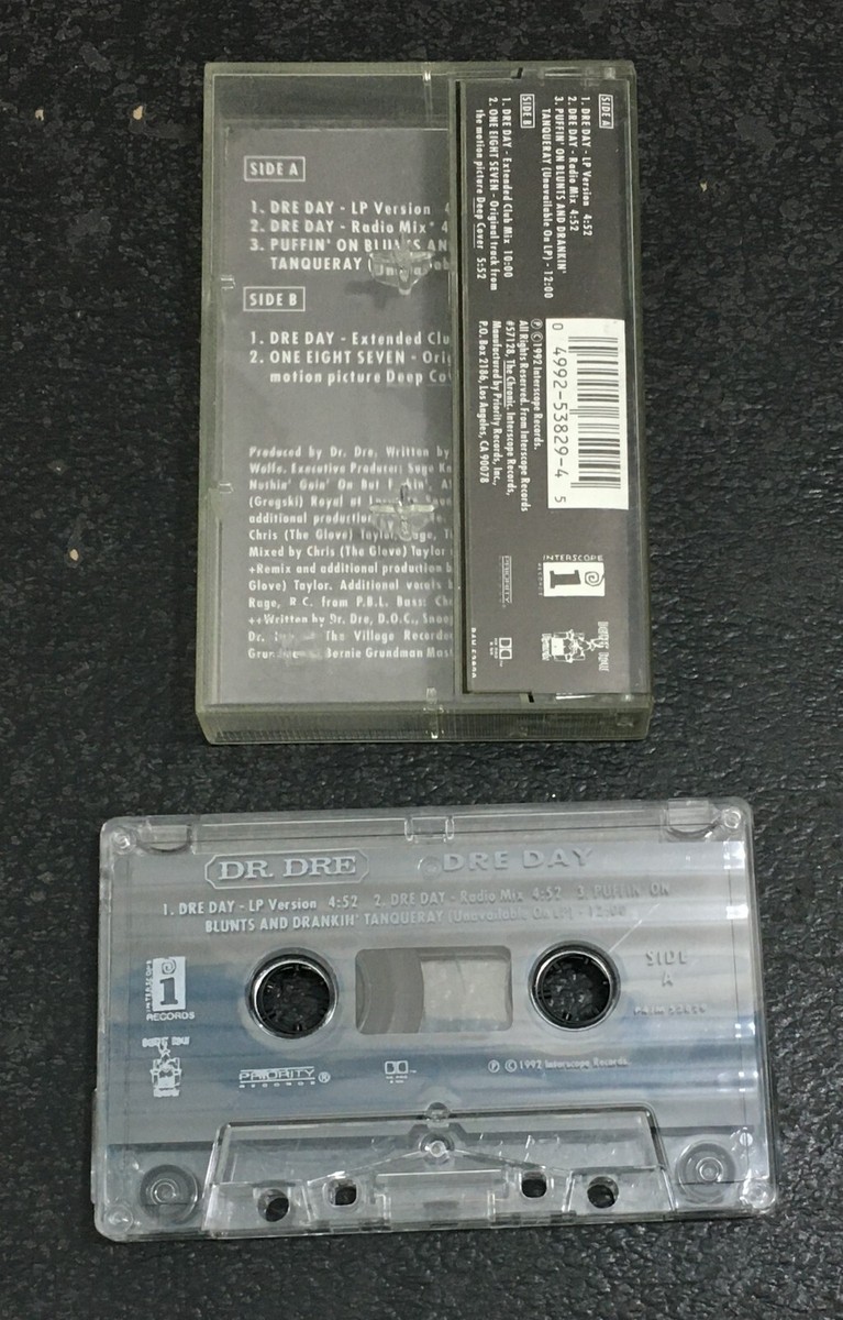 Dr Dre Dre Day Death Row Records Rap Cassette Tape P4V 53829 FIRST