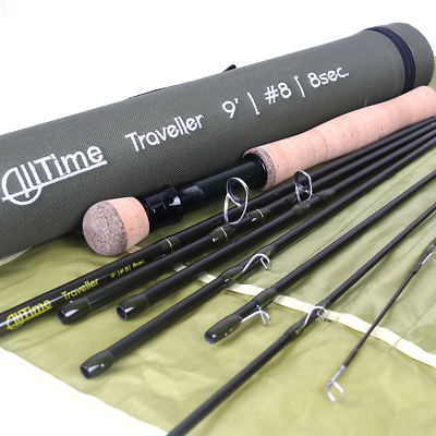Alltime Traveller Fly Fishing Rod 9ft 8pcs fast action rod with cordura rod tube