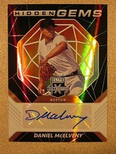 2021 PANINI ELITE EXTRA EDITION HIDDEN GEMS #HG-DM DANIEL McELVENY AUTO RED SOX