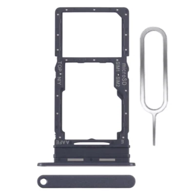 Pour Samsung Galaxy A16 4G (SM-A165) tiroir double carte sim dual support - NOIR