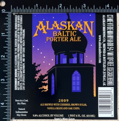 Alaskan Brewing Baltic Porter Ale Label - ALASKA