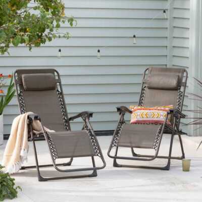 Gravity Reclining Zero Gravity Sun Loungers Dunelm Sun Loungers