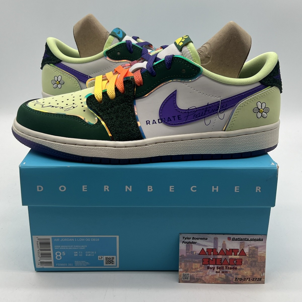 Size 8.5 - Jordan 1 Retro Low OG Doernbecher 2023 Green Size 8.5 - Jordan 1 Retro Low OG Doernbecher 2023 Green