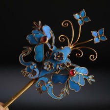 Retro Chinese Hanfu Hair Styling Accessory Cloisonne Hair Accessories Hairpin