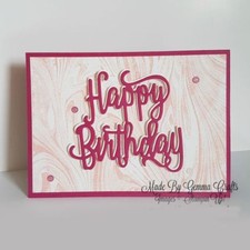 Cutting Dies Happy Birthday Metal Stencil Embossing Scrapbooking Paper Card