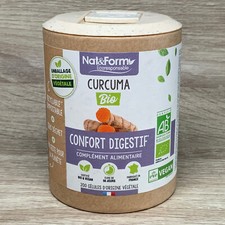 Nat & Form Curcuma Bio 200 gélules Confort Digestif – 09/27