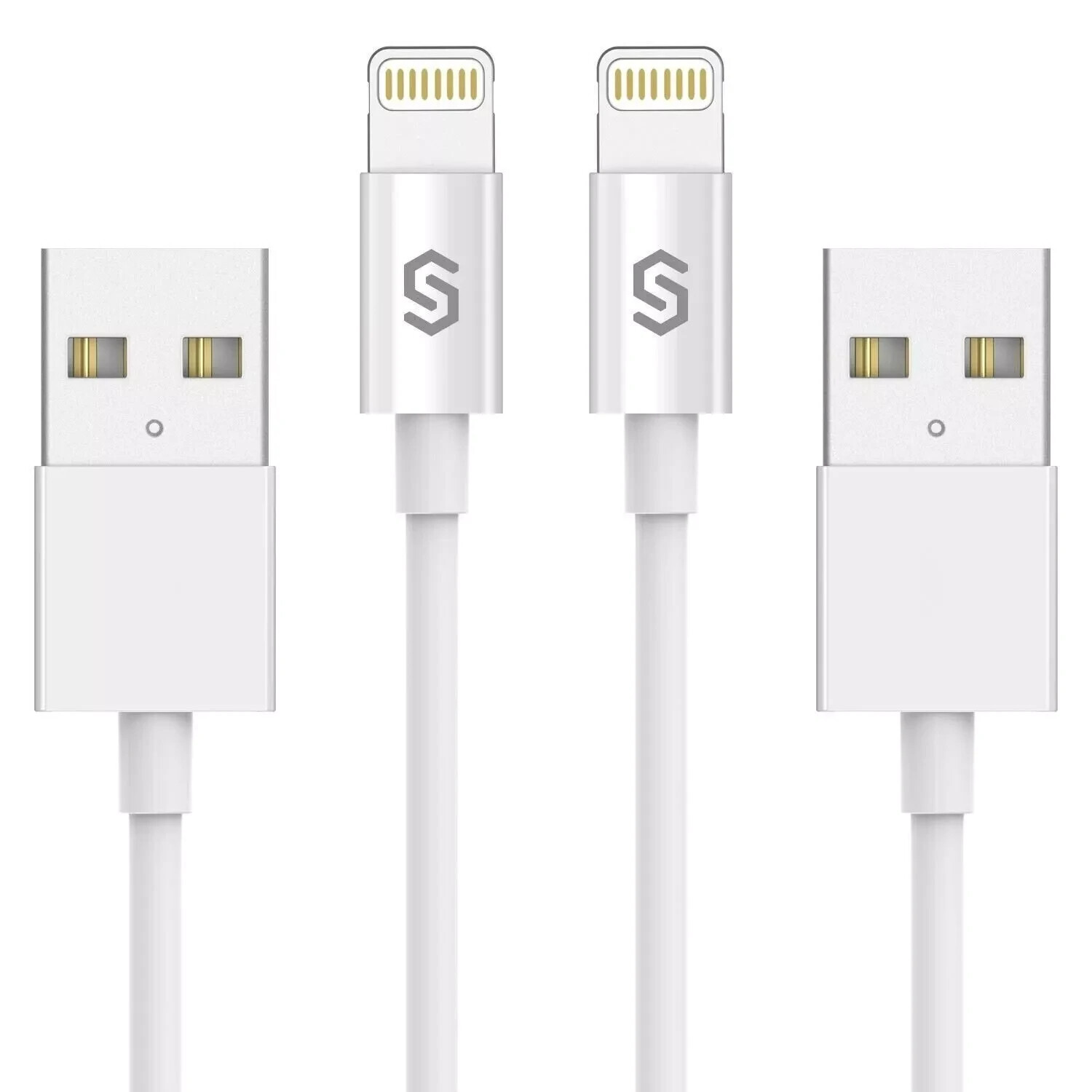 Apple MFi Certified iPhone Fast Charging 3FT Lightning Cable 01-Pack Color White-image