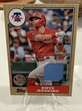2022 Topps Series 1 - 1987 Topps Baseball Relics Rhys Hoskins #87R-RHO Jersey