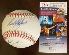 Carlos Delgado OML Signed Baseball Freshly Authenticated by JSA - CM 504