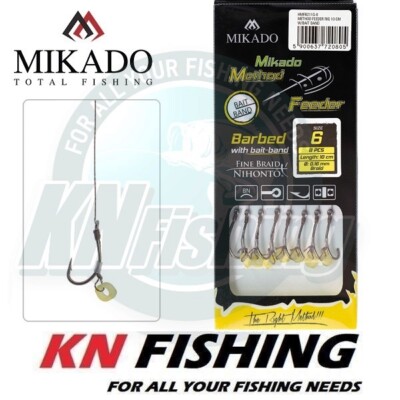 MIKADO RIG HMFB211G Method Feeder Braid Line Rig Freshwater Fishing Sizes 04-16