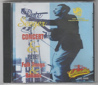 PETE SEEGER Concert & Folk Songs & Ballads CD NEW posted from the UK