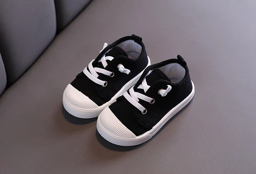 Kinder Jungen Mädchen Casual Pumps Canvas Low-Top Flache Trainer Bunte Schuhe - Bild 18 von 32