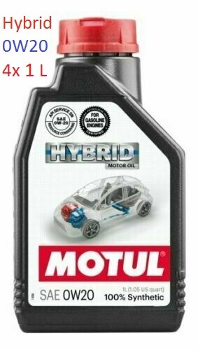 Huile moteur Motul Hybrid 0W20 lubrifiant synthétique auto