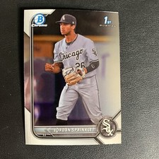 Jordan Sprinkle Chicago White Sox 2022 Bowman Draft Chrome 1st Bowman