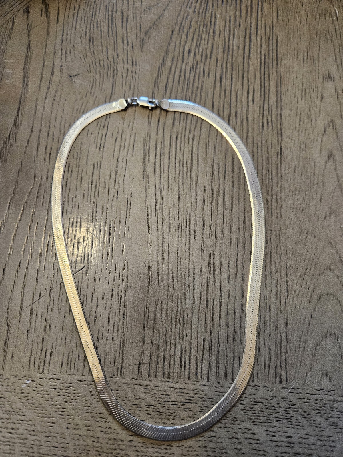 Heavy Herringbone Sterling Silver Herringbone mad… - image 2