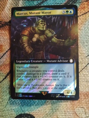 EXT SURGE FOIL Marcus, Mutant Mayor - Fallout - NM - MTG - Magic: The Gathering