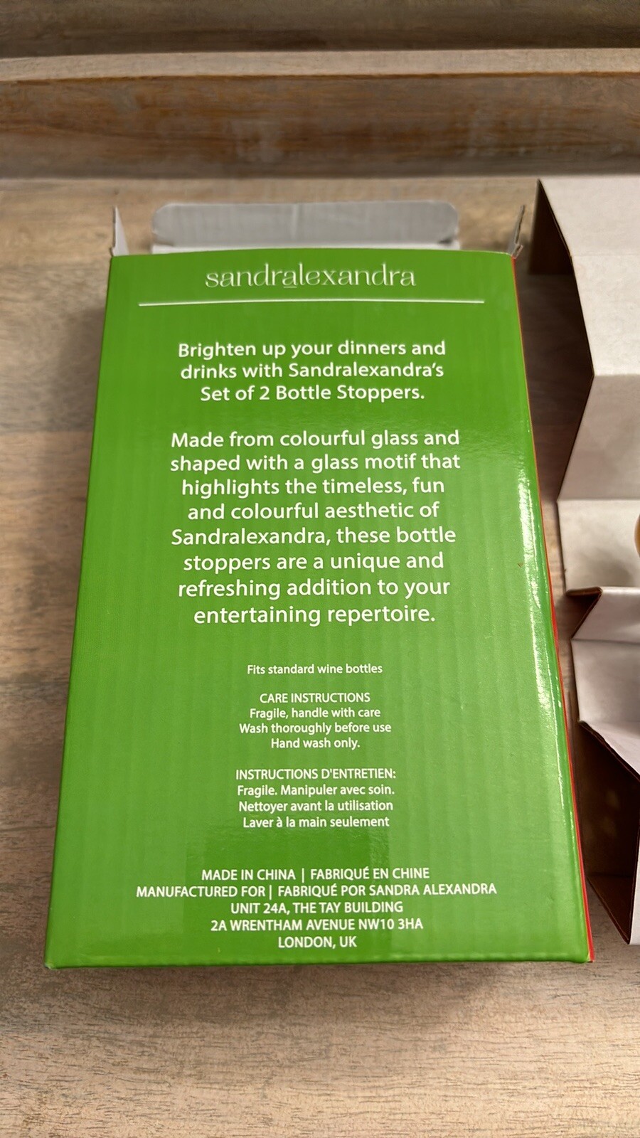 Sandraalexandra Bottle Stoppers Set Of Lemon & Chili Limited Edition NIB Glass