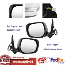 For 2013-2022 Toyota Land Cruiser Power Heated Mirrors Electric Fold Left &Right