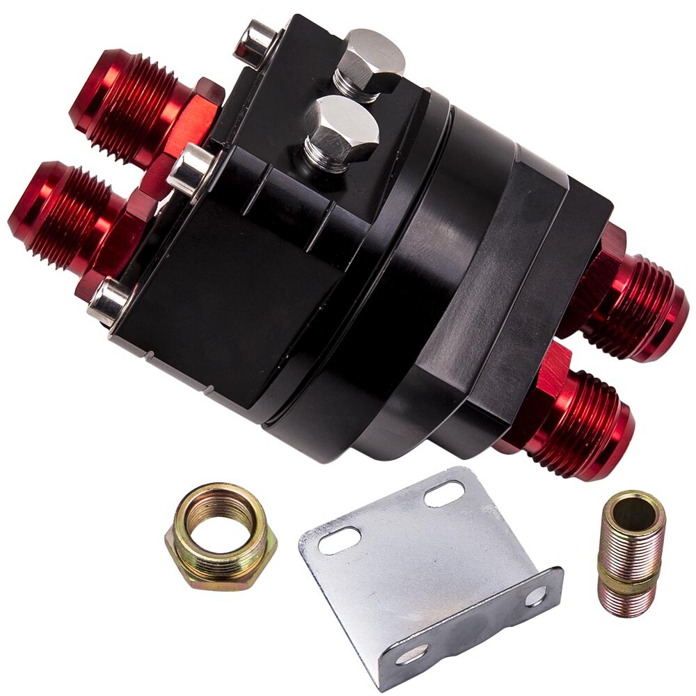 Oil Filter Relocation Male Sandwich Fitting Adapter Kit M20 X 1.5 & 3/4x16 Black