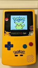 Gameboy Color IPS Backlit Pokemon Pikachu Edition 3x Audio Amp Mod GBC CGB-001