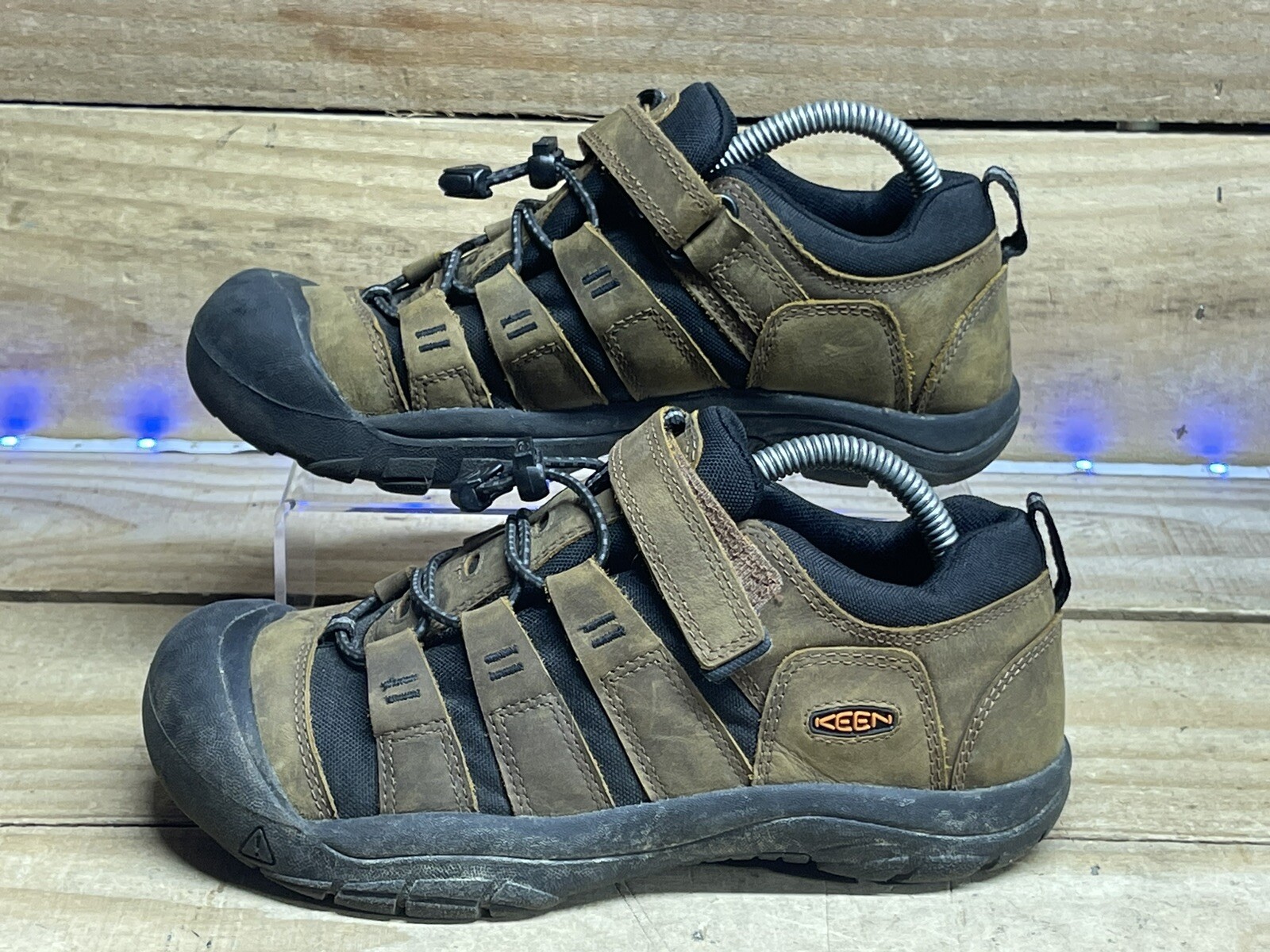 Scarpe sandali sportivi Keen Newport giovani ragazzi marroni impermeabili escursionismo taglia 4 anni