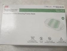 3M 1624W Tegaderm Transparent Film Dressing 2 3/8" x 2 3/4" -  100   
