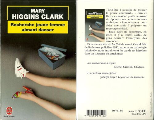 LIVRE - MARY HIGGINS CLARK : RECHERCHE JEUNE FEMME AIMANT DANSER - Zdjęcie 1 z 1