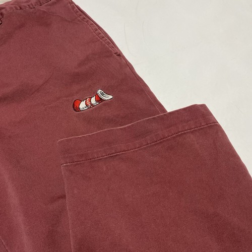 Supreme Dr. Seuss Work Chino Pants Burgundy 2018 32 x 28 rare EUC - Bild 6 von 15