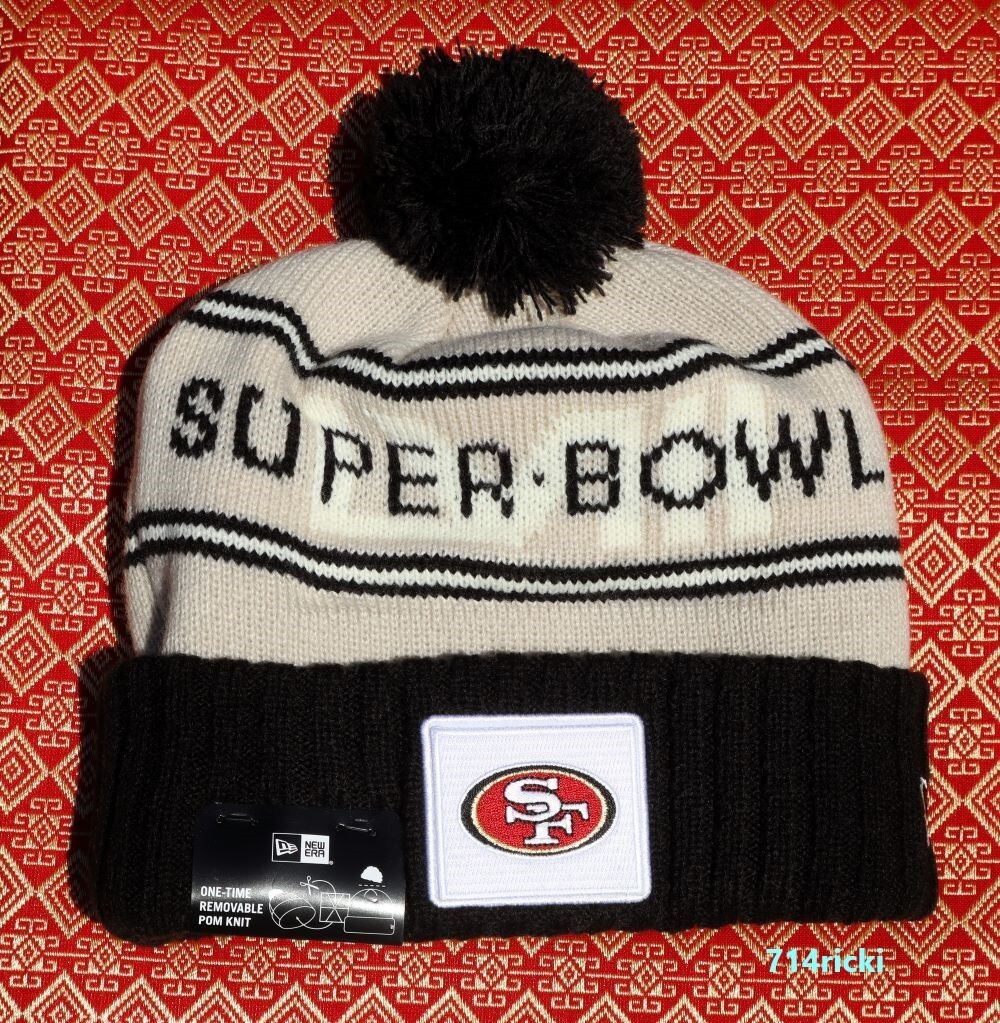 Super Bowl 58 LVIII San Francisco 49ers New Era Knit Beanie Hat