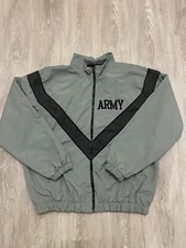 Jwod Skilcraft US Army Training Full Zip Windbreaker Jacket Mens M Long