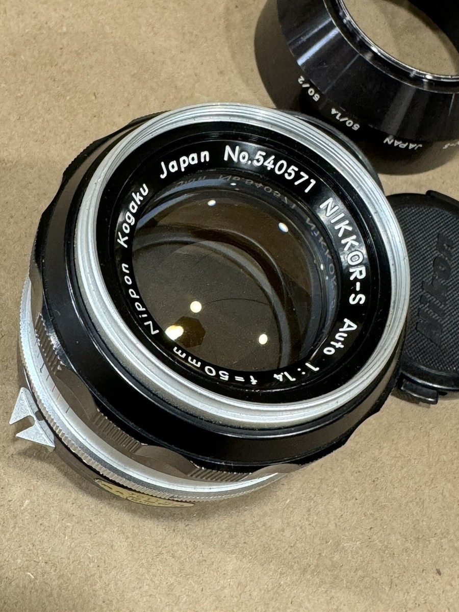 Nikon Nikkor-S Auto 50mm f/1.4 non Ai MF Lens for F F2 w/Hood | eBay