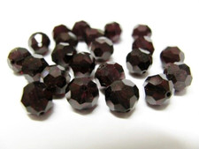 Genuine 8mm Swarovski Elements 5000 Round Garnet Beads x 16 Pieces