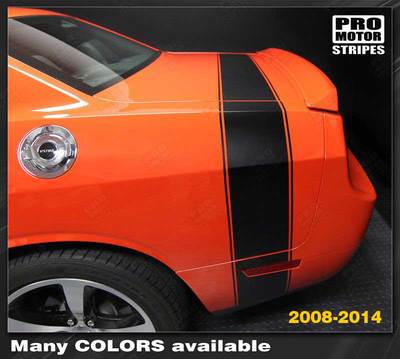 Dodge Challenger 2008-2023 Super Bee Retro Style Rear Stripe Decal -Choose Color