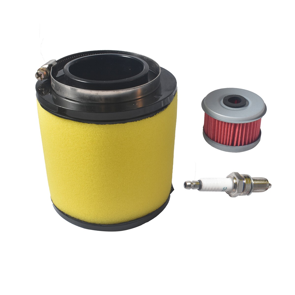 Maintenance Kit For Honda TRX250 Recon 250 ES (2002-2022) - Oil Filter, Air Filter, Spark Plug