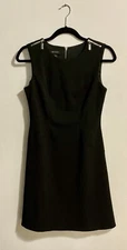 AB STUDIO LADIES DRESS SIZE 4 CLASSIC BLACK STYLISH SLEEVELESS MACHINE WASHABLE