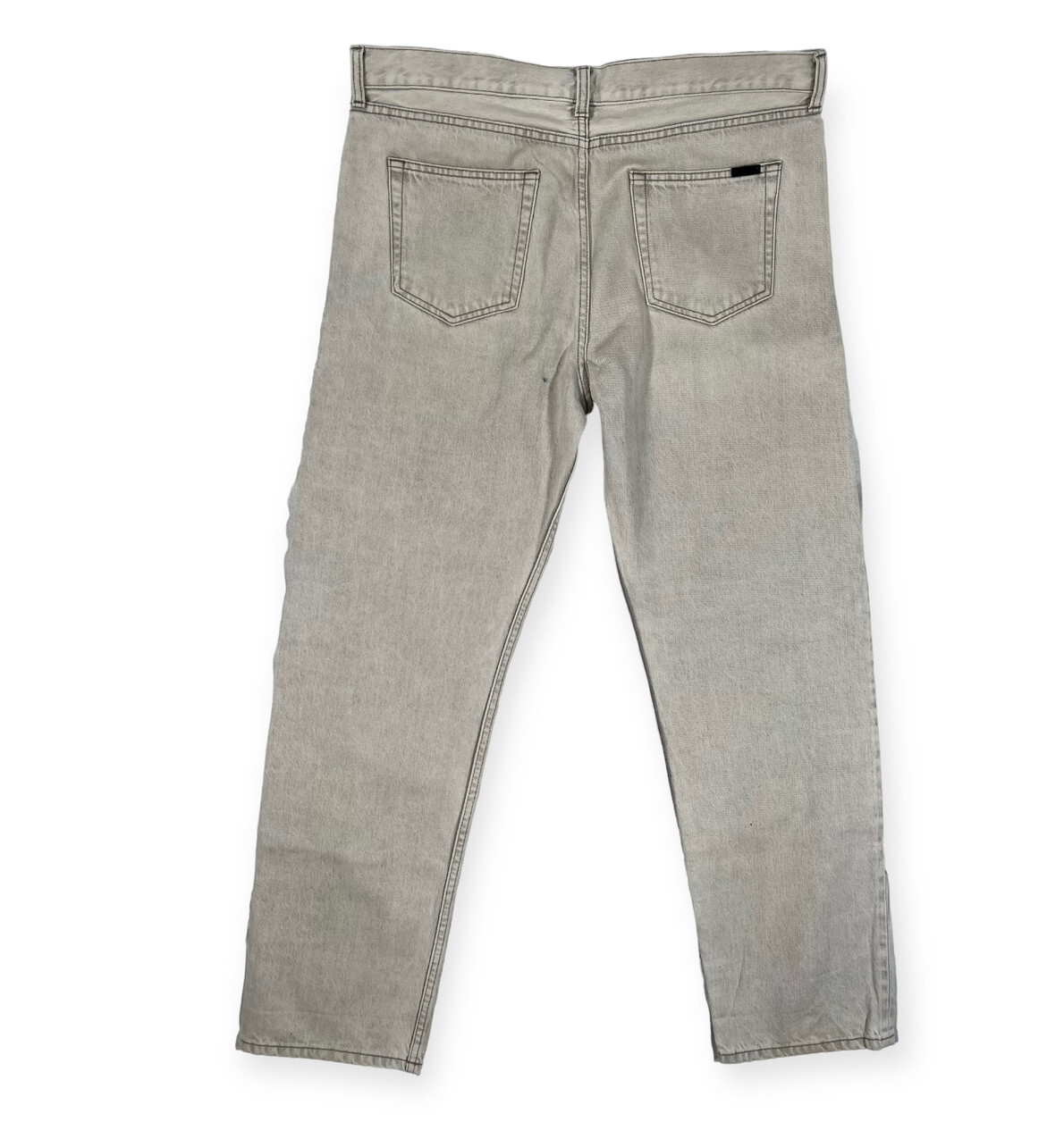 Jeans Saint Laurent Stone Relaxed Dritto Taglia 32 Made in Italy