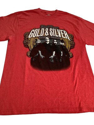 Pawn Stars Men's T-Shirt Size L World Famous Gold Silver Pawn