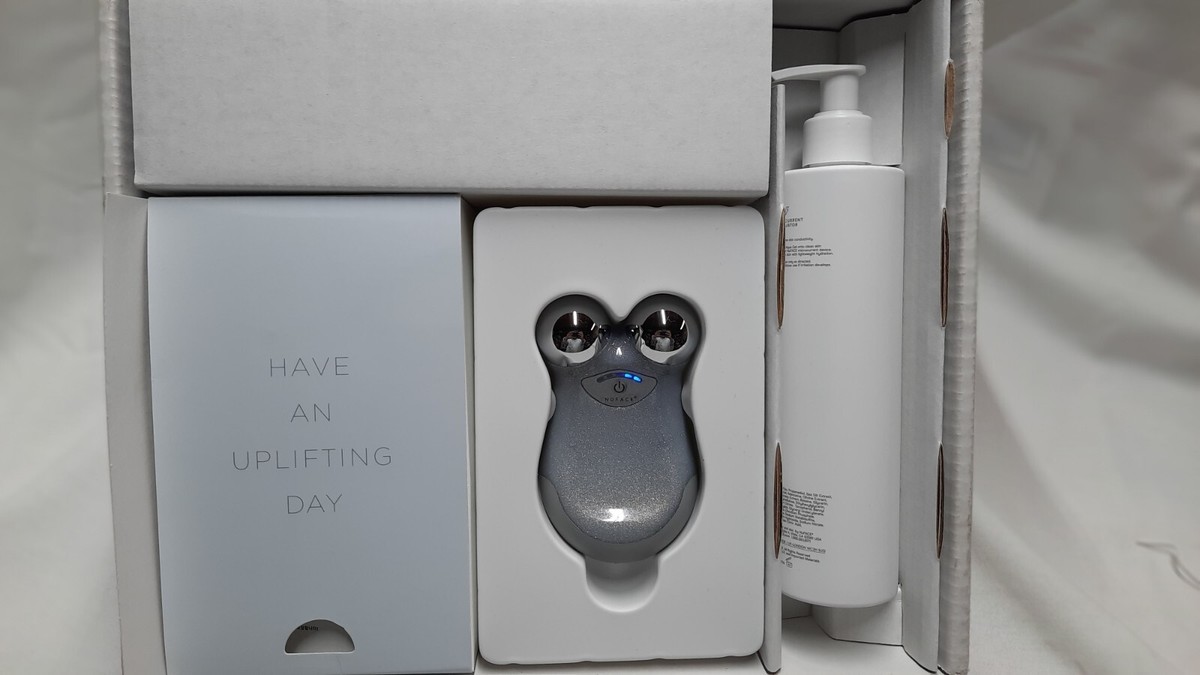 NuFACE Mini Facial Toning Device With 3.3oz Aqua Gel & Brush