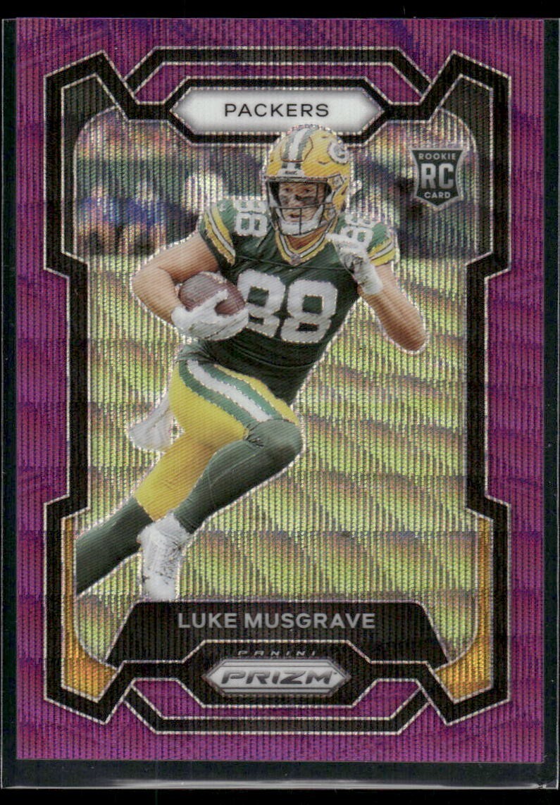 2023 Prizm Luke Musgrave #337 Purple Wave Prizm /99 (RC)